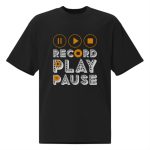 T-SHIRT-MUSIC-PLAY-PAUSE